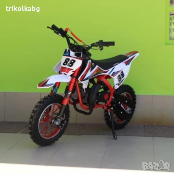 Детски Кросов Мотор 50сс кубика RED с електрически стартер, снимка 1