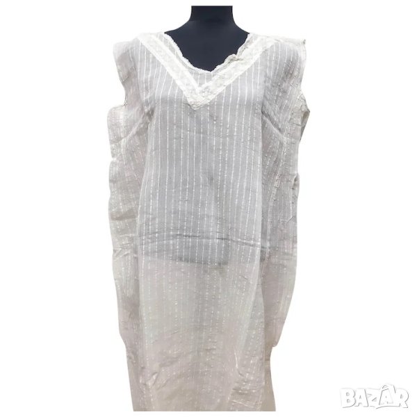 Коприннена етно рокля, фустан, свила, част от носия(1.3), снимка 1