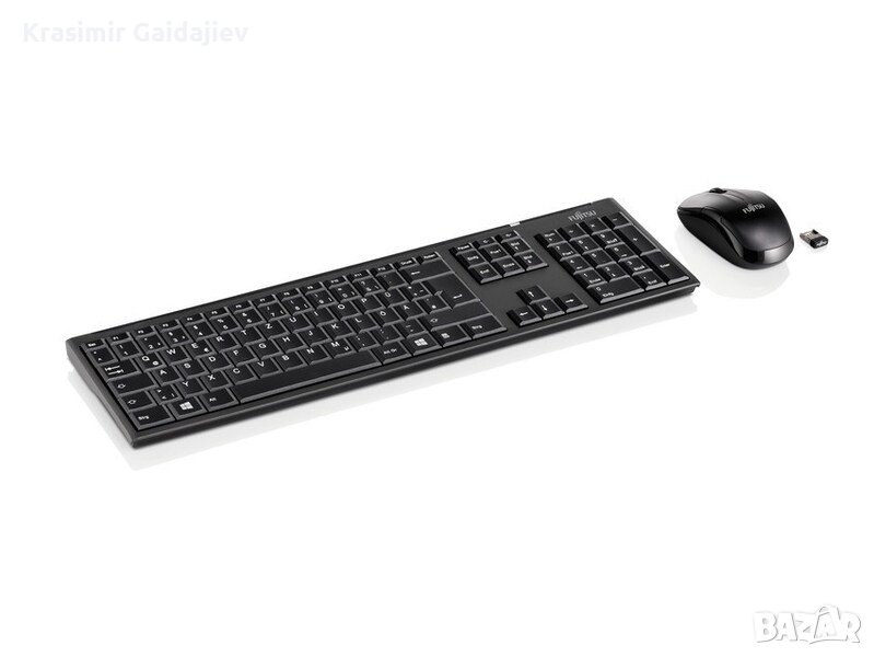 Комплект клавиатури Fujitsu Wireless Keyboard Set LX390, черен, снимка 1