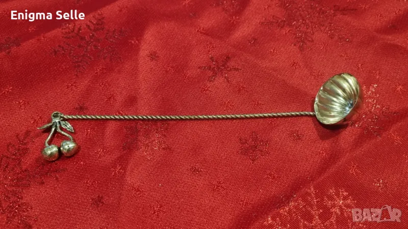 Посребрена черпачка, тосканска изработка, снимка 1