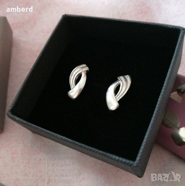 Елегантни сребърни обеци - модел Е008, снимка 1