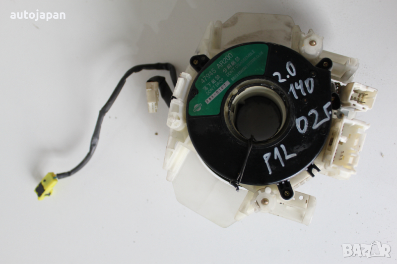 Лентов кабел с датчик ъгъл на завиване Нисан примера п12 2.0 140кс комби 02г Nissan primera p12 2.0 , снимка 1