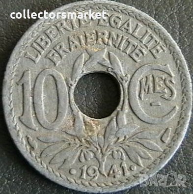 10 сантима 1941, Франция, снимка 1