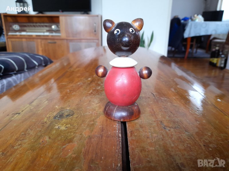 Стара дървена фигурка #5, снимка 1