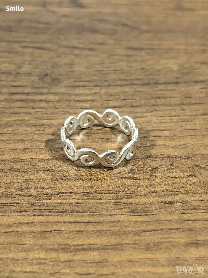 Сребърен пръстен, размер 5, снимка 1