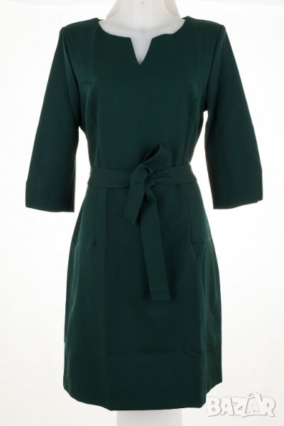 Рокля с колан в зелен цвят марка Colour Mist - XL, снимка 1