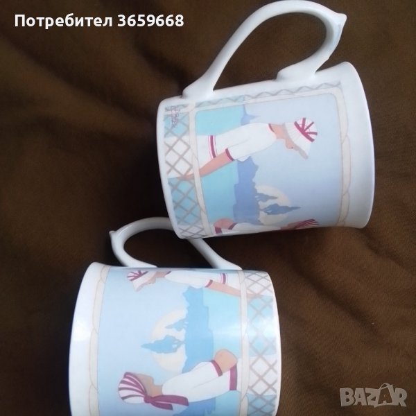 2 ръчно декорирани чаши за кафе/чай, снимка 1