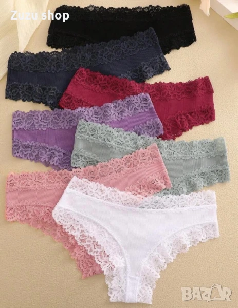 Комплект 7 броя дамски бикини, снимка 1