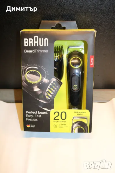 Машинка за коса и подстригване на брада Braun BeardTrimmer BT3021, снимка 1