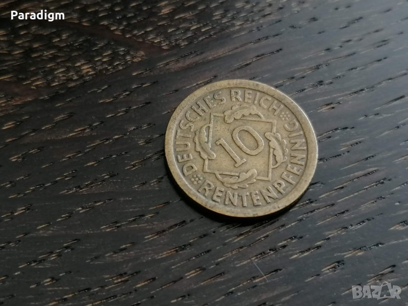 Райх монета - 10 пфенига | 1924г.; серия Е, снимка 1
