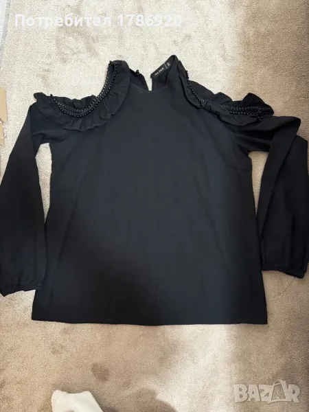 Елегантна черна блуза Tres Jolie, снимка 1