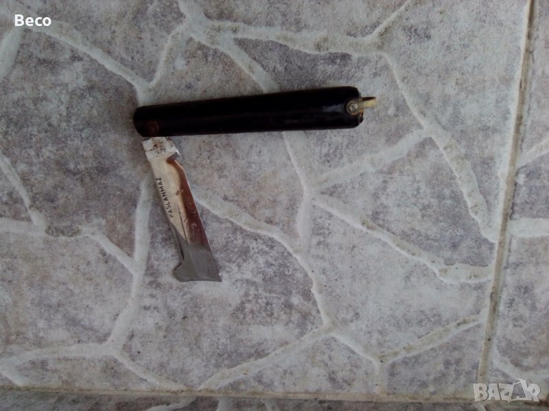старо джобно ножче и  ножица за ламарина, снимка 1