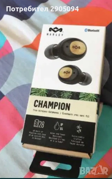 Продавам чисто НОВИ слушалки Marley Champion, снимка 1