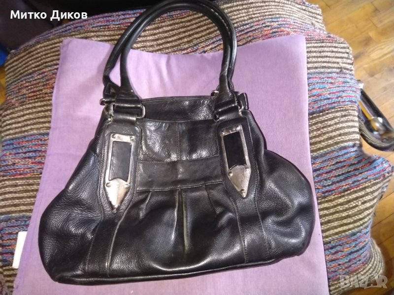 Женска чанта маркова на Десисан естествена кожа 33х22х17см, снимка 1