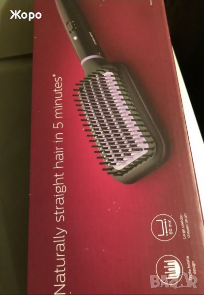 Плоска ел.четка за коса Phillips. Нова., снимка 1