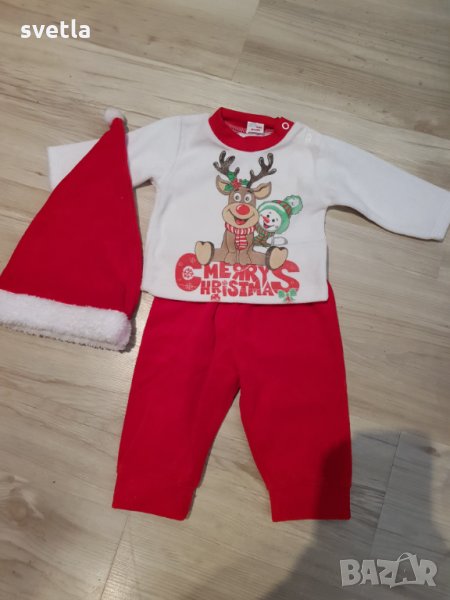 Коледно костюмче и шапка , снимка 1