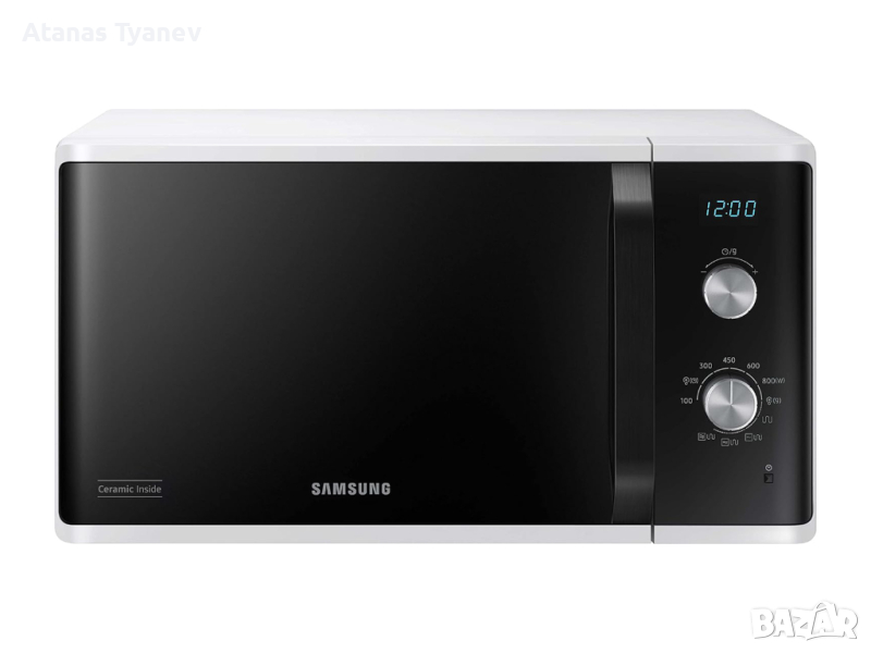 Микровълнова печка фурна Samsung MG23K3614AW/EG с грил 29см 23L 800W, снимка 1