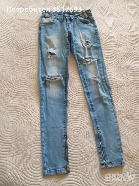 Накъсани дънки S, снимка 1