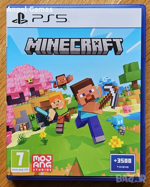 Minecraft PS5 Playstation 5 Плейстейшън PS Майнкрафт диск игра, снимка 1
