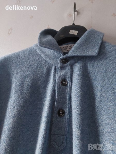 Кашмир BRUNELLO CUCINELLI. Original Size XL-2XL Нов мъжки пуловер, снимка 1