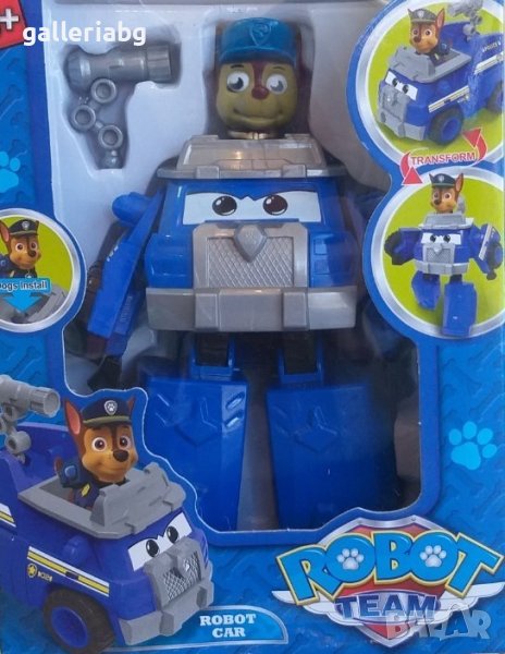 Фигурка на Чейс в робот Трансформърс (PAW Patrol Transformers), снимка 1
