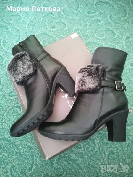 Дамски боти от естествена кожа, снимка 1