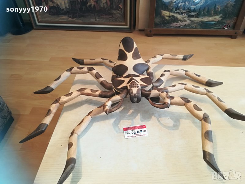 ОГРОМЕН ДЪРВЕН РАК С 8 КРАКА 90Х70СМ 1404211815, снимка 1