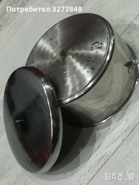 Емайлирана тенджера с подсилено дъно 25/12 см, снимка 1