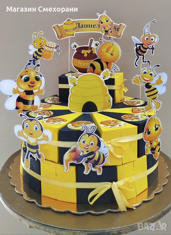 Картонена торта пчелички, снимка 1