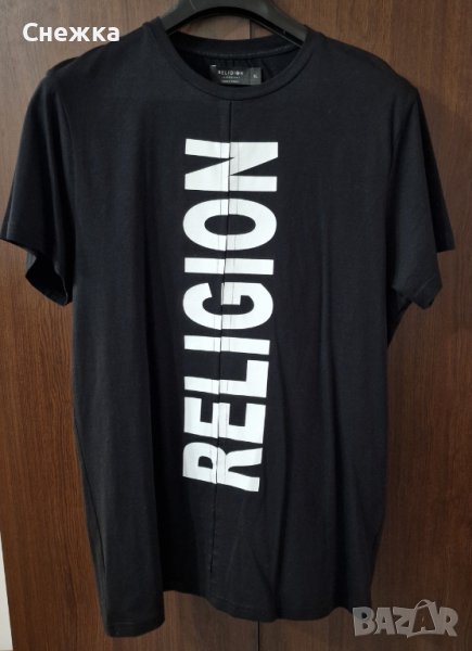 Черна тениска Religion, снимка 1