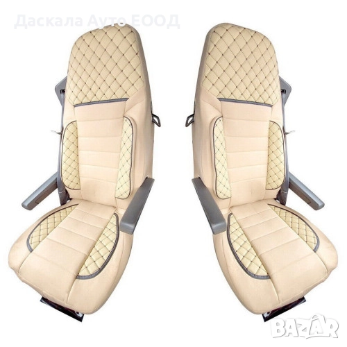 Комплект калъфи тапицерия DELUX за седалки на DAF XF 105 2004-2013г., снимка 1