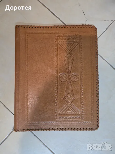 Кожена ретро папка, снимка 1
