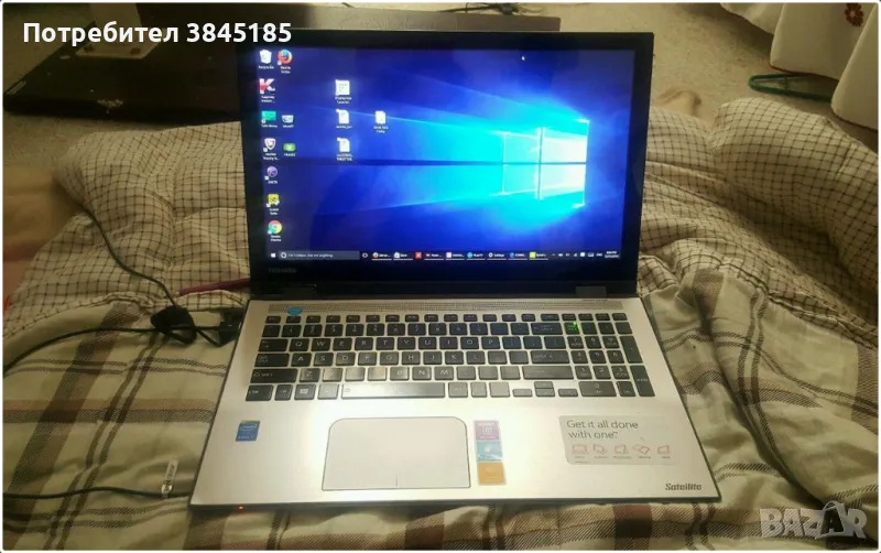 Бизнес лаптоп - Toshiba P55W, 15.6" FHD IPS, i7 up to 3.00Ghz, 8GB RAM, 500GB SSHD, Harman Kardon, снимка 1
