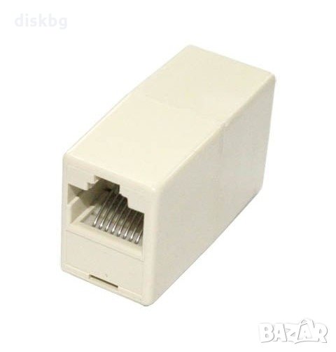 Нова снадка за LAN кабел - розетка RJ45(f) на RJ45(f), снимка 1