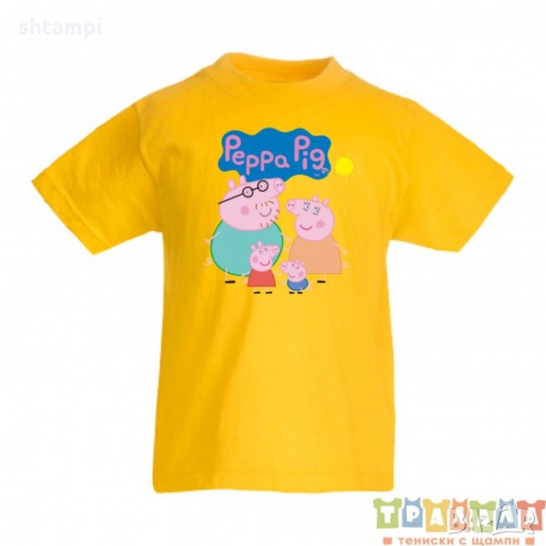Детска тениска Peppa pig Family 1, снимка 1
