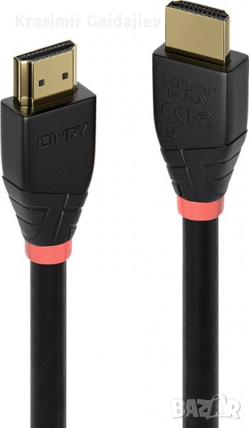 Lindy Active 18G HDMI кабел - черен, 10м, снимка 1