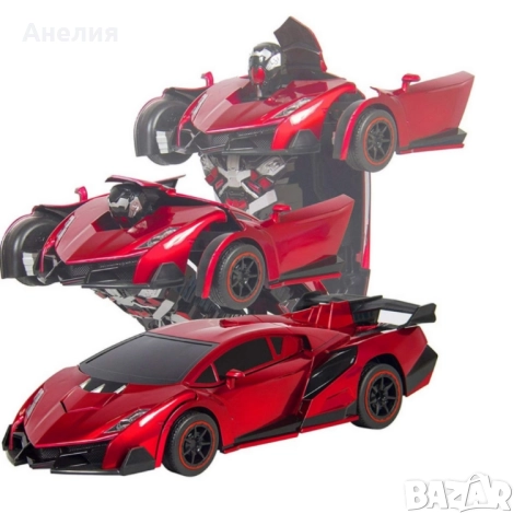 Играчка 2в1 робот трансформърс и кола с дистанционно, снимка 8 - Коли, камиони, мотори, писти - 52182410