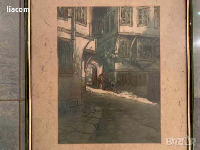 Картина ПЕТЪР МОРОЗОВ акватинта, снимка 2 - Картини - 33686816