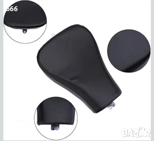 Седалка за мотоциклет, черна, 36x26x9 см, изработена от еко кожа и дунапрен , снимка 2 - Аксесоари и консумативи - 52912962