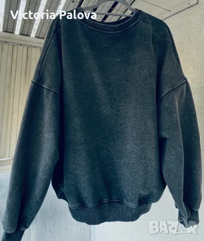 Блуза органик памук,кроп, овърсайз THE HELPING LEOPARD , снимка 5 - Блузи с дълъг ръкав и пуловери - 48840473