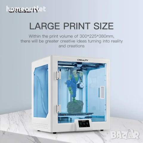 ПРОМОЦИЯ 3D принтер CREALITY CR-5, снимка 5 - Друга електроника - 50847664