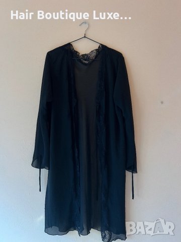 Ефирно черно кимоно / връхна тънка дреха 🖤