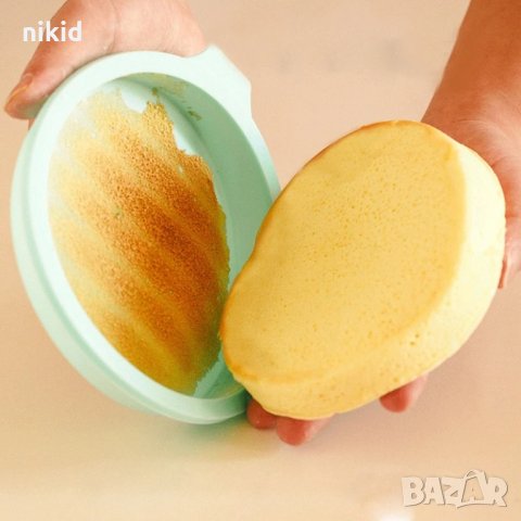 22 см Кръгла силиконова форма молд силиконов кръг печене кекс торта блат сладкиш желиран десерт, снимка 2 - Форми - 35222859