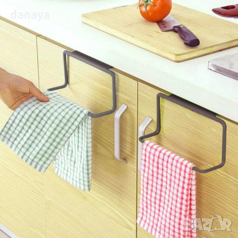 505 Закачалка за кърпи за кухненски шкаф органайзер поставка за вратичка, снимка 2 - Други - 27293734