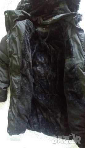 Зимно дамско черно яке, снимка 4 - Якета - 52587596