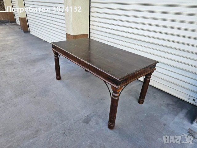 Трапезна маса в стил Рустик (уникална изработка) , снимка 2 - Маси - 53499962