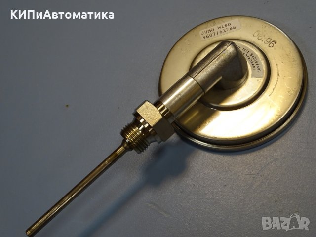 биметален термометър JUMO thermometer ф100mm, 0/+160°C, 0/+200°C, L-85mm, снимка 4 - Резервни части за машини - 35180837