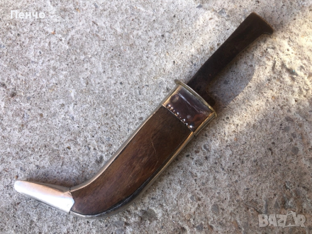 стар нож "Вълчи зъб" с кания, снимка 7 - Ножове - 50149186