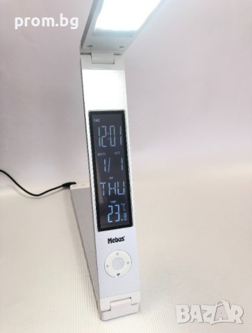 LED сгъваема лампа с термометър, часовник, календар, снимка 2 - Друга електроника - 37759072