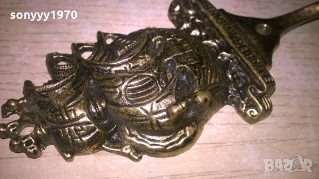 elizabethan galleon-12х5х4см-мед/месинг-внос франция, снимка 5 - Колекции - 26698013